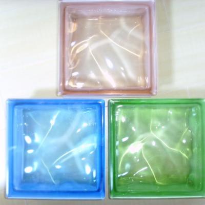 China The new 190*190*80mm popular block decorative transparent Crystal Glass Bricks Hollow Glass yard glass blocks for sale