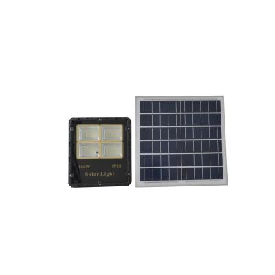 China ROAD High Brightness Ip66 100W LED Waterproof Remote Control Outdoor Solar Flood Light for sale