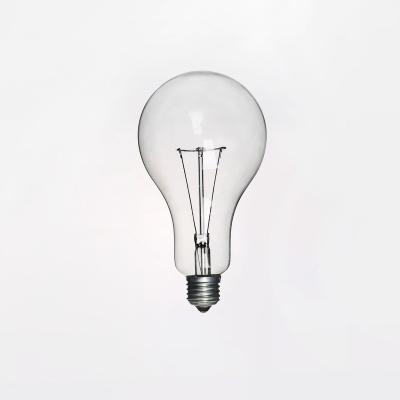 China service china factory price light bulb 200w e27 clear bulb a70 gls rough clear incandescent bulb 220v for sale