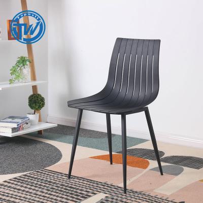 China Leisure Modern Wholesale Plastic Chair DC-6803T Topwell Outdoor Chair With Iron Legs for sale