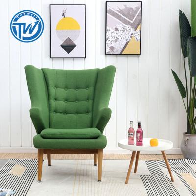 China (Size) DCE-915 Topwell Adjustable Comfortable Green Velvet Fabric Leisure Sofa Chair for sale