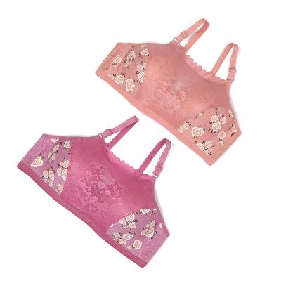 China Fashion bra cup one-piece thin lace colored cotton fabric large stitching 2023 sexy the new foreign trade for sale