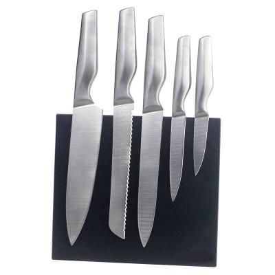 China Sustainable High Quality 5pcs Kitchen Stainless Steel Knife Set for sale