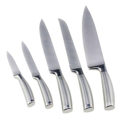 China Viable Regular 5pcs Kitchen Stainless Steel Knife Set for sale