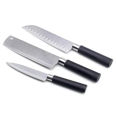 China Durable 3pcs knife set with PP handle for sale