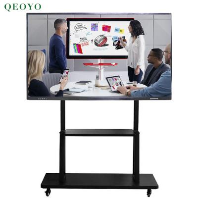 China 75 Inch Mobile Interactive Panel Whiteboard Zero Bonding OEM All In One Smart Interactive Whiteboard 65