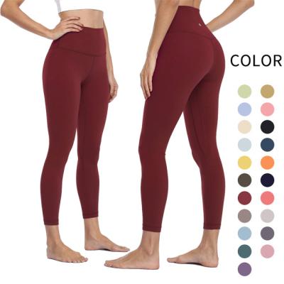 China 7/8 Size Breathable Running Gym Seamless Workout Gaiters High Logo Yoga Pants Sexy Custom Leggings For Women for sale