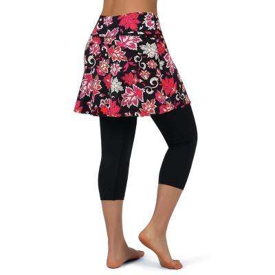 China Breathable Custom Printing Fitness Running Tennis Dress Pants Sportswear Casual Women Butt Crac! crack! yoga spats with the skirt for sale