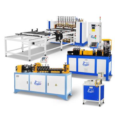 China Hwashi Full Automatic Steel Wire Mesh Condenser Copper Buddy Tube and Multi-Point Spot Welding Machine en venta