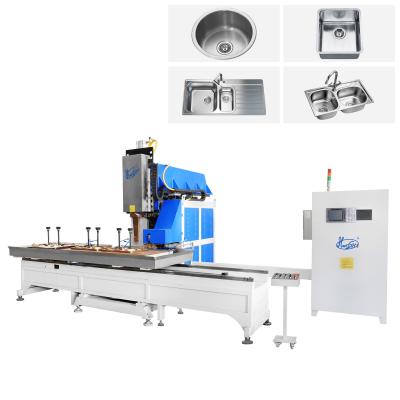 China Hwashi Automatic Seam Welding Machine Kitchen Sink Bowl Maker CNC Stainless Steel Used Pressure Vessel Pump for sale