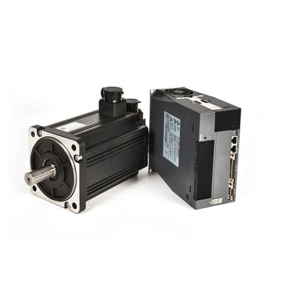 China Totally Enclosed CNC Servo Motor And AC Driver Low Cost 2.4kw 15nm Servo Motor For CNC Lathe Milling Machine for sale