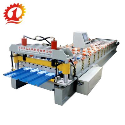 China Building Material Shops Trapezoidal Roofing Galvanized Sheet Panel Roll Forming Machine for sale