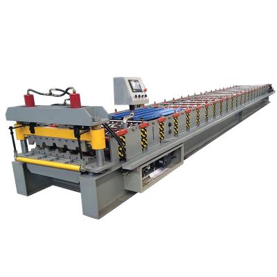 China Factory Made Trapezoidal Building Material Shops Profile Roofing Sheet Making Forming Machine for sale