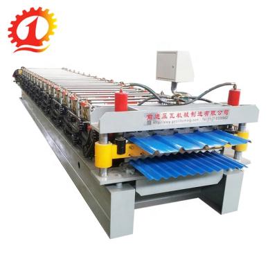 China Building Material Shops Double Layer Roofing Sheet Color Steelmaking Machine Roll Forming Machine for sale