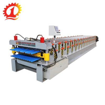 China Building Material Shops Double Layer Metal Roof Panel Roll Forming Machine Rolling Sheet Forming Machine for sale