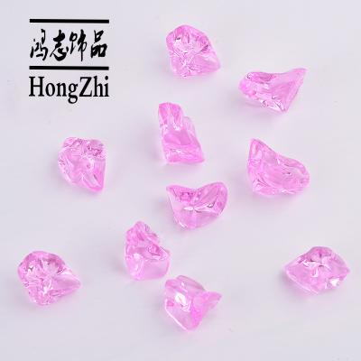 China Factory Wholesale Indoor Transparent Acrylic Beads Hongzhi Decor Icicle Plastic Beads For Home Decor for sale