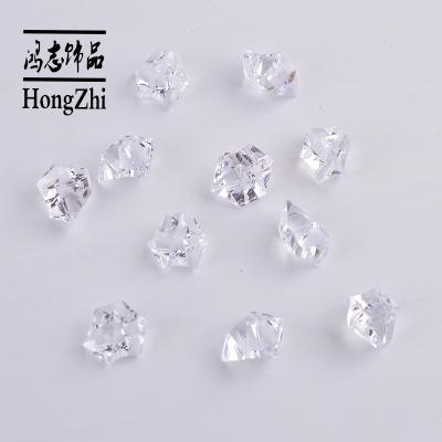 China Hongzhi indoor factory transparent acrylic beads wholesale acrylic plastic beads for jewelry making for sale