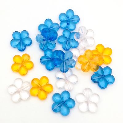 China Hongzhi Indoor Transparent Acrylic Beads Factory Wholesale Decor Flower Acrylic Beads For Jewelry Making for sale