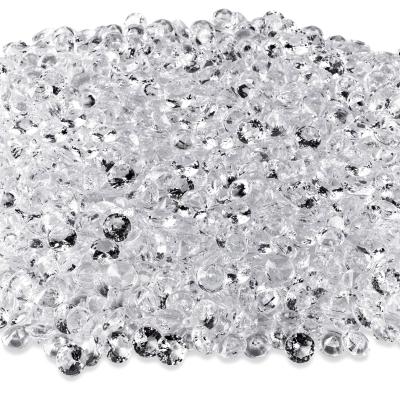 China 800PCS 8mm Indoor Acrylic Bridal Shower Birthdays Decor Diamond Table Confetti Party Toy Diamond Gem Table Sactter For Weddings for sale