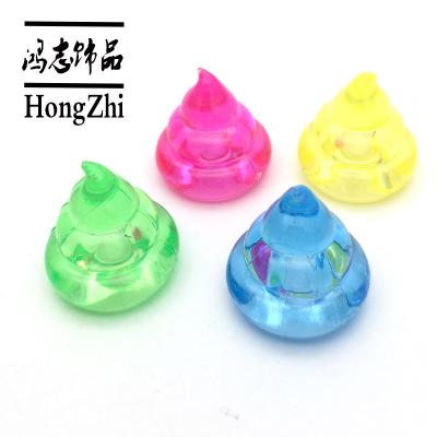 China Hongzhi Indoor Factory Decor Wholesale Transparent Acrylic Beads Cartoon Stool Shape Acrylic Beads For Kid Party for sale