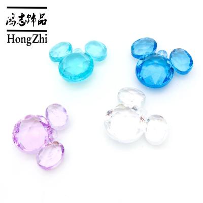 China Wholesale Clear Acrylic Mickey Mouse Beads Plastic Beads Factory Home Decor Hongzhi Beads Bulk For Kid Party Toy for sale