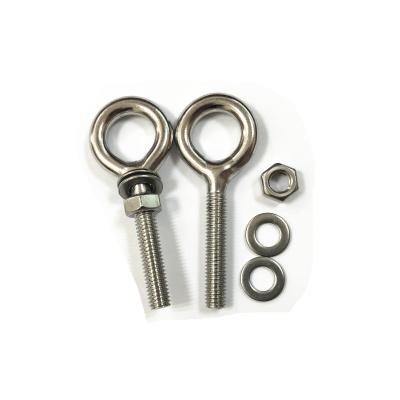 China DIN931 Full Threaded Hitch Swivel Eye Bolt Tow Hook 316L High Tensile Stainless Steel Flush Bolt for sale