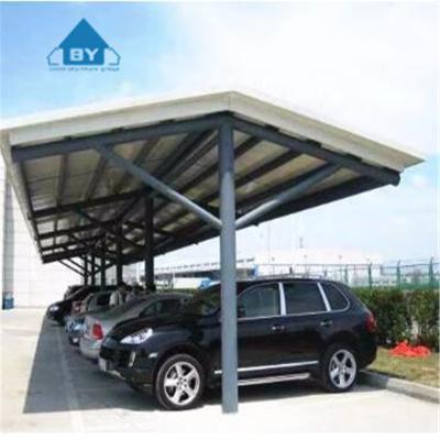 China Modern hot sale prefab steel construction frames steel structure car parking shed for sale