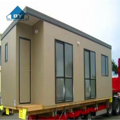 China Office Low Cost Prefab Container House With Wheels for sale