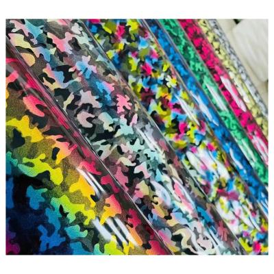 China New Design Waterproof Hot Selling Waterproof Rose PVC Colorful Printed Leatherette for sale