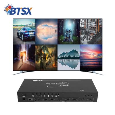 中国 8 インプット1 アウトプット 8x1 HDMI マルチビューア 3840x2160@30Hz IR リモコン付き 販売のため