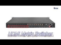 bitvisus 4k hdmi matrix switcher 8x8 8 inputs 8 outputs with metal shell