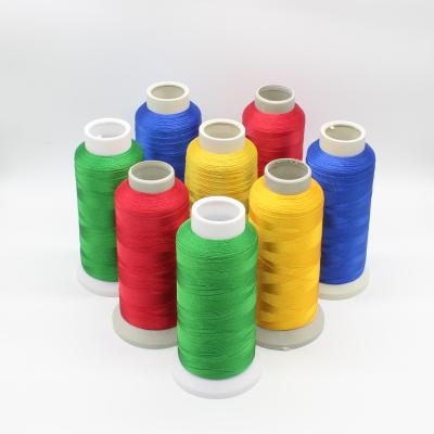 China High Temperature Resistant For Skeins 120D 0.3Mm Bobbin Polyester No Mark Cheap White Thread Used Hand Sale Computer Embroidery Manufactory 50 for sale