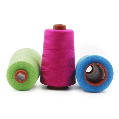 China High Tenacity 50 Supplier 2 Price Sewing Machine Thread Per 100% Polyester Ideal 3000 Yards For Shoe Overlock Five Raw Material Hook for sale