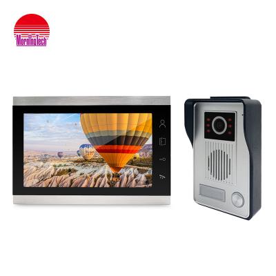 China Built-in Camera 10.1 Inch TFT Screen IP Video Intercom Ring TCP Doorbell Outdoor IP Video Door Phone With Rain Cover for sale