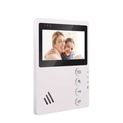 China Doorbell Camera Night Vision Two Way Audio Basic Function Wired Mini Door Bell Cheap Color Analog Economic Video Intercom 94402+94201 for sale