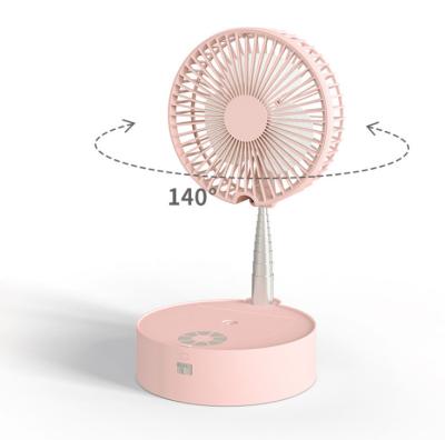 China N98 Convenient USB Charging Remote Control Flip Head Folding Fan Outdoor Multifunctional Telescopic Spray Humidification Fan for sale