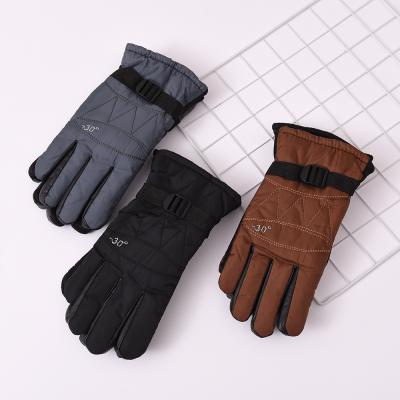 China Wholesale Non-slip Men's Winter Outdoor Sports Cycling Gloves Motorcycle Cotton Thickened Cold-proof Riding Gloves for sale