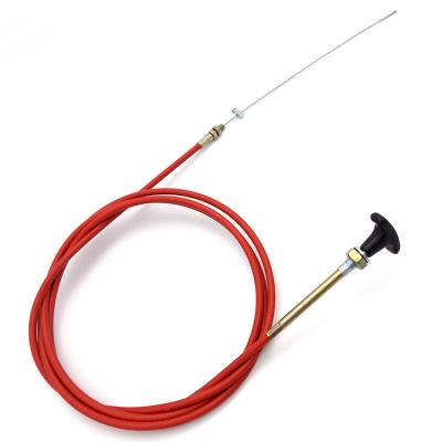 China 4.0mm Red PE Housing Steel Wire Control Push Pull Brake Cable For Mountain Bike for sale