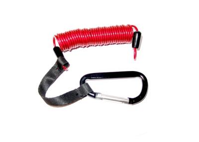 Китай талреп стального провода красной весны 2,5 mm с талрепом/Carabiners ткани продается