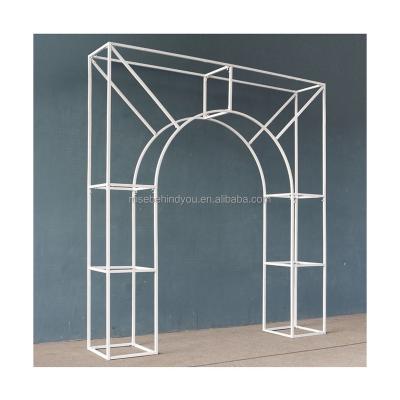 China Wedding Party Decoration Wedding entrance gate decoration wedding arch square flower wedding arch for sale