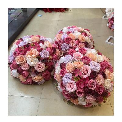 China Wedding Party Decoration 20 inch red rose lower balls centerpieces for wedding decoration for sale