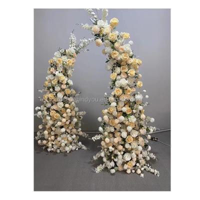 China Wedding Party Decoration Floral Arch Backdrop Wedding Flower Arrangements Flower Arch For Wedding Decoration for sale