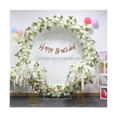 China Wedding Party Decoration High end artificial flower arch garland flower wedding arch decoration for wedding birthday party for sale