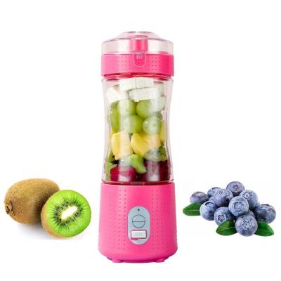 China Car Christmas Gift 380ml Fruits Small Stainless Steel Juicer University Ice Juicer USB Blender Bottle Portable Blender Cup for sale