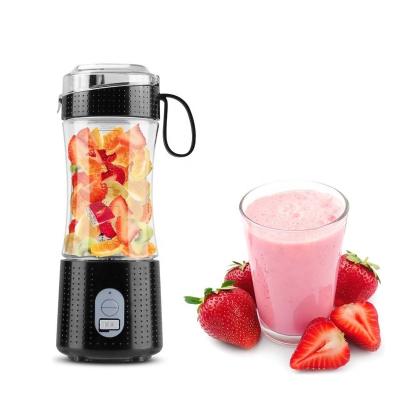 China Gift 380ml Mini Usb Portable Car Christmas Juicer 6 Blade Blenders and Juicer Baby Food Ice Bottle Blenders for sale