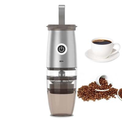 China Free Sample Car Small Coffee Maker With Manual Refillable Coffee Grinder 150ml Desktop Use Portable Coffee Machine for sale