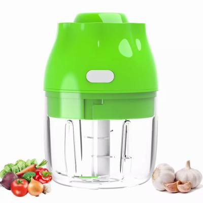 China Mini Rechargeable Food Processor 250ml Viable Hot High Quality Vegetable Meat Portable Electric Meat Cleaver for sale