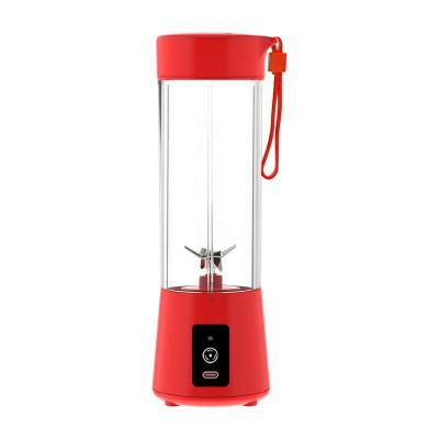 China Portable USB Pure Copper Motor Six Blades Juicer Cups For Smoothies Shakes Blender Mini Travel Water Plastic Bottle Blender for sale