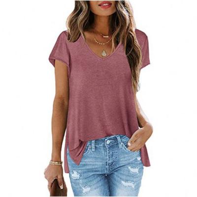 China FORLADIES Anti-Pilling Solid Women's Casual Shirt Blouses Ladies 2021 Best-Selling Single Short Sleeve Tops Summer for sale