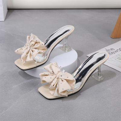 China Other 2021 new arrival solid color plush ladies shoes heels high heels shoes for women for sale